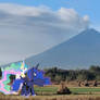Celestia and Luna admiring the Popocatepetl