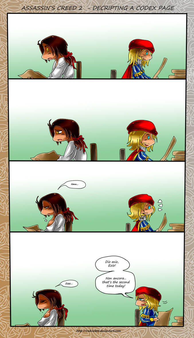 AC2 Decripting a Codex Page by RedViolett on DeviantArt