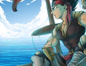 DBZ - Pirate AU: Over the Sea