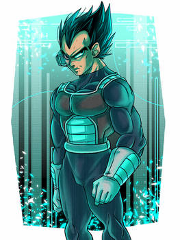 DBZ - Vegebul - CyborgAU: Vegeta Armor Concept