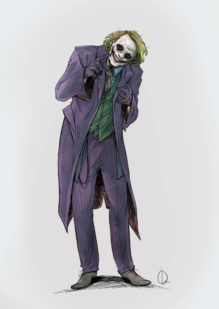 The Dark Knight - Heath Ledger Joker by RedViolett on DeviantArt