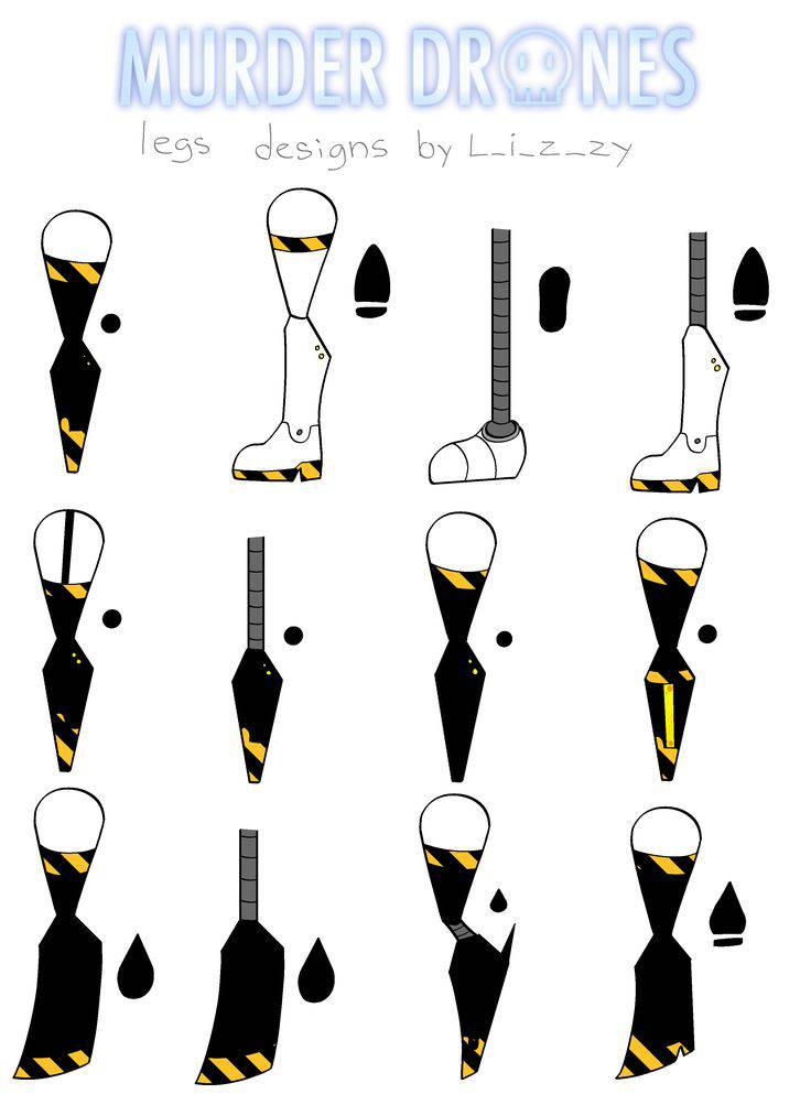 Murder Drones Legs Designs by smuko134 on DeviantArt