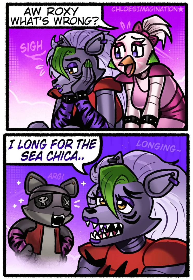 Roxy missing her old pirate life in FNAF,, by smuko134 on DeviantArt