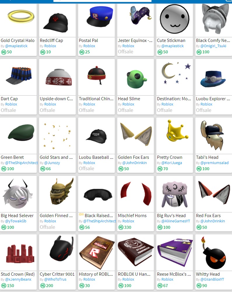 My Roblox Inventory: Hair (P2) by StormFX93RBLX on DeviantArt