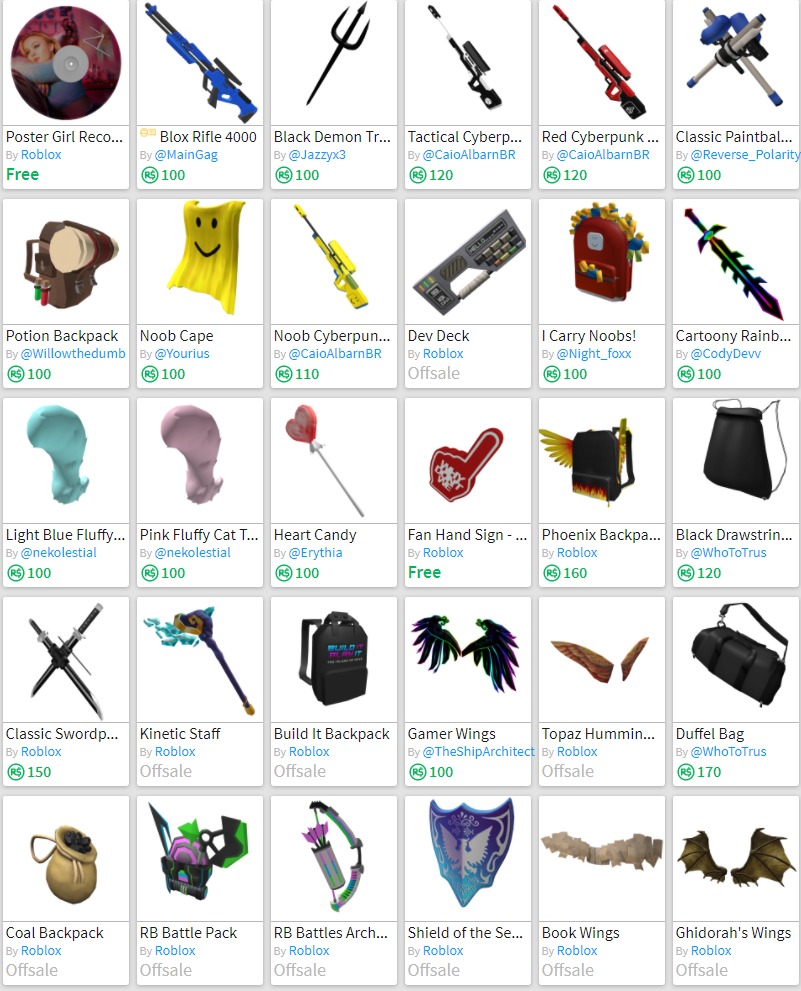 Category:Gear, Roblox Wiki