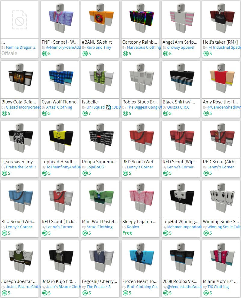 Roblox Id Clothes