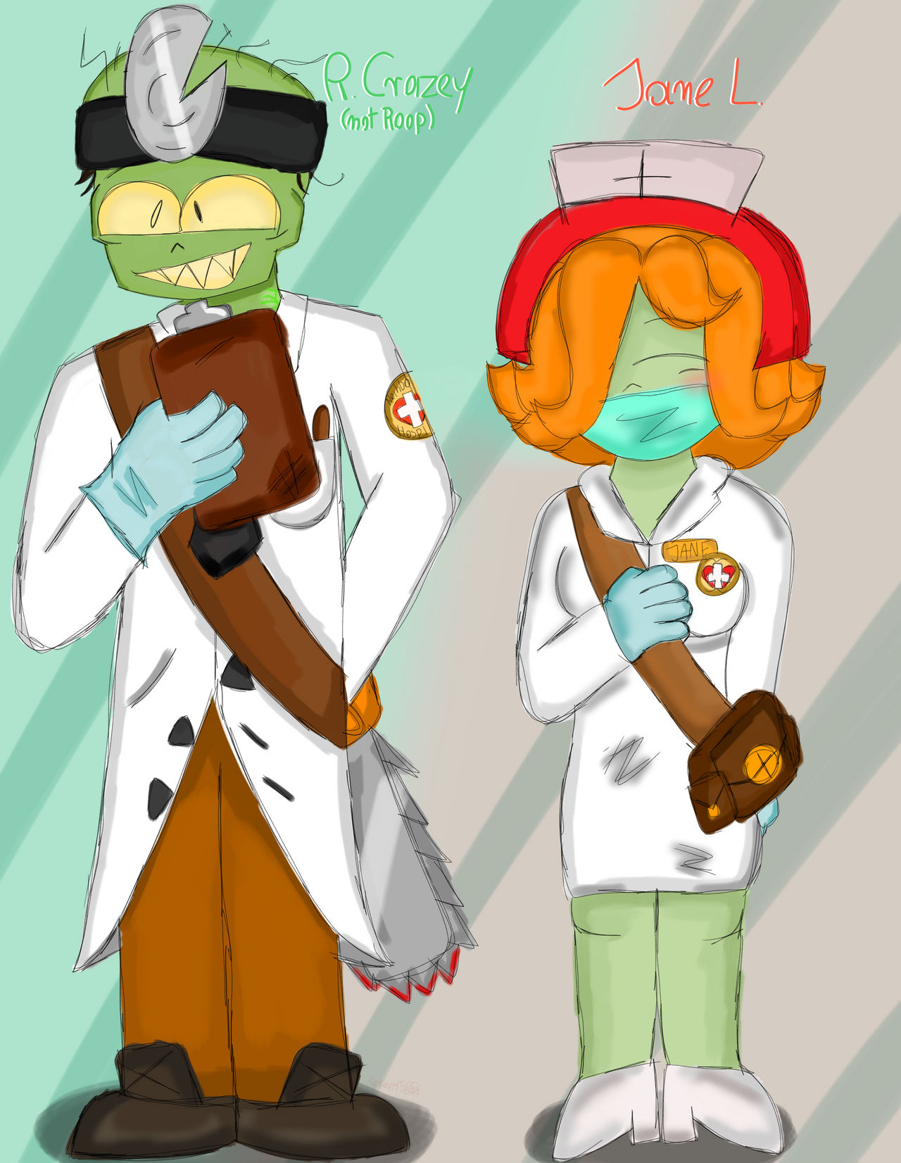 Doc and Nurse by typkayt15 on DeviantArt