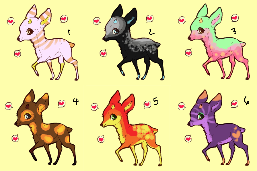 Deer Adopts 3: 10 points OPEN