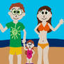 The Thomas Family at The Beach