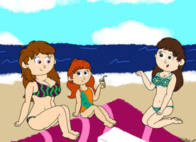Lisa and Gardenia's Beach Day