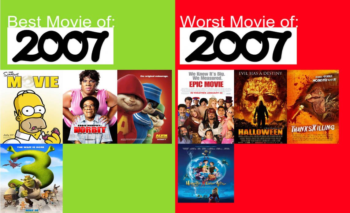 2007 Carttons My Best and Worst Movies of 2007 by CartoonsRule2020 on DeviantArt
