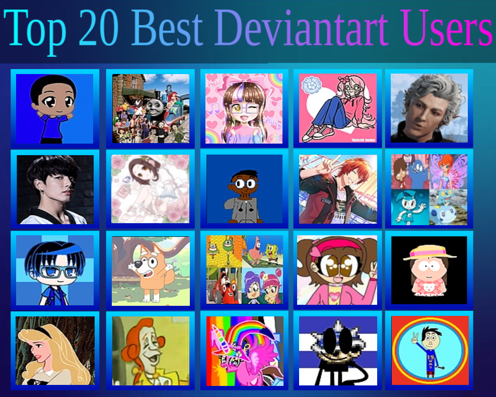 Voolux Deviantart My Top 20 Best Deviantart Users by CartoonsRule2020 on DeviantArt