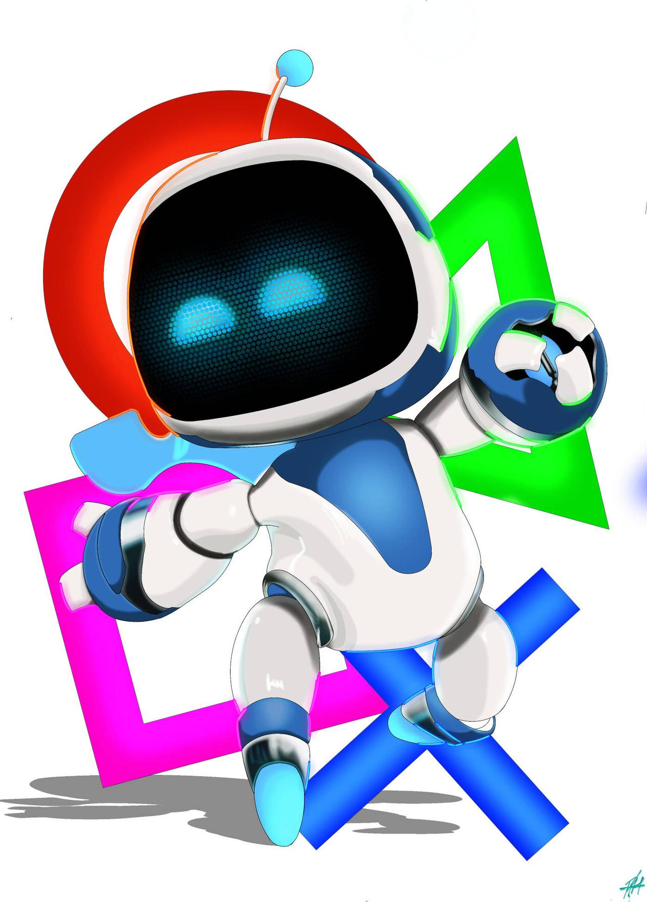 Astro Bot Pixel Astro-Bot by RexCard on DeviantArt