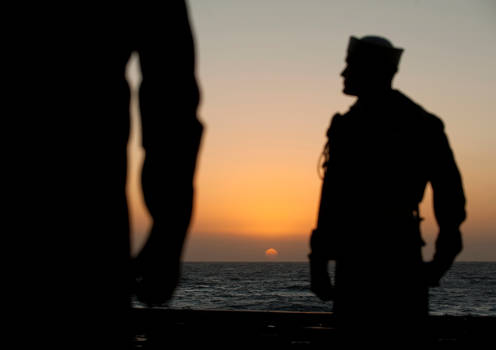 Sunrise Over Burial Detail