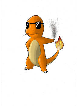 Badass Charmander - Colored