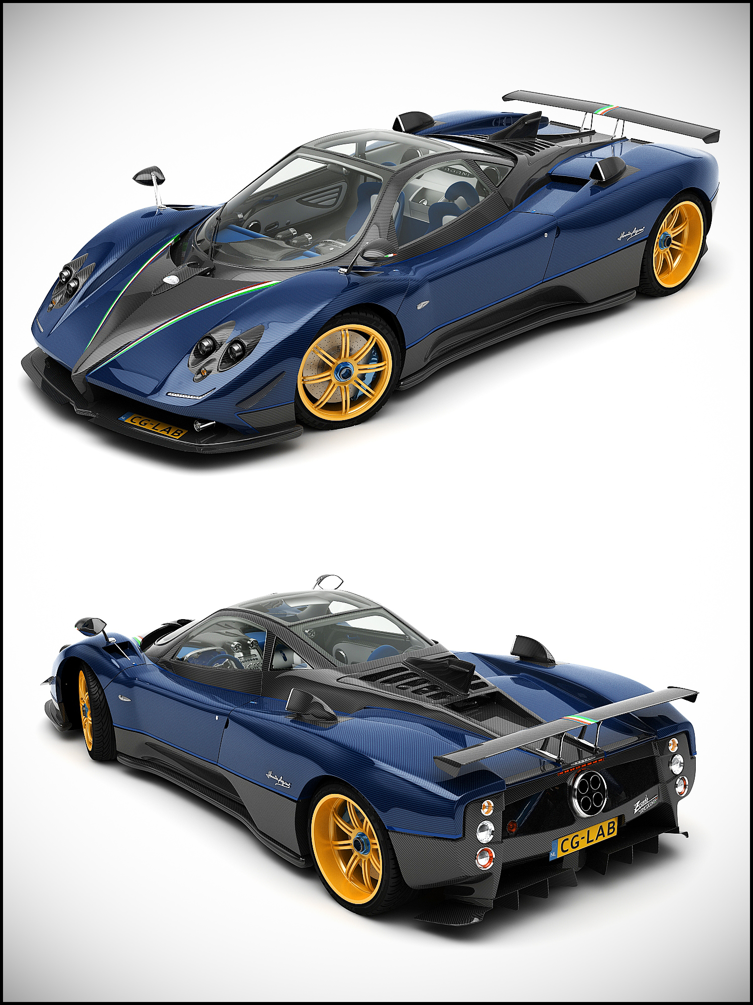 Zonda pagani Tricolor test1