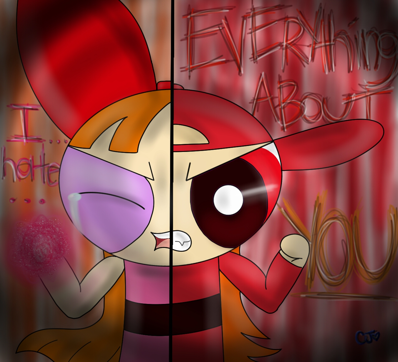 Brick Blossom Hate Everything Deviantart Ppg Rrb Comics Chat.