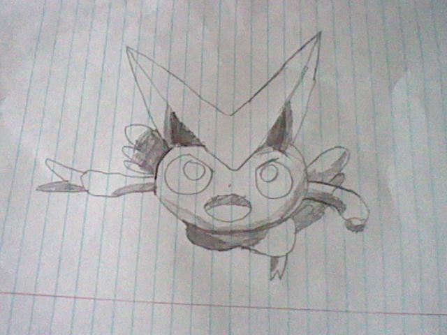 My epic 3D shading of Victini by Pikafan09