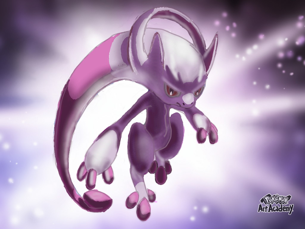 Pokemon Art Academy- Enter! Mega Mewtwo Y!