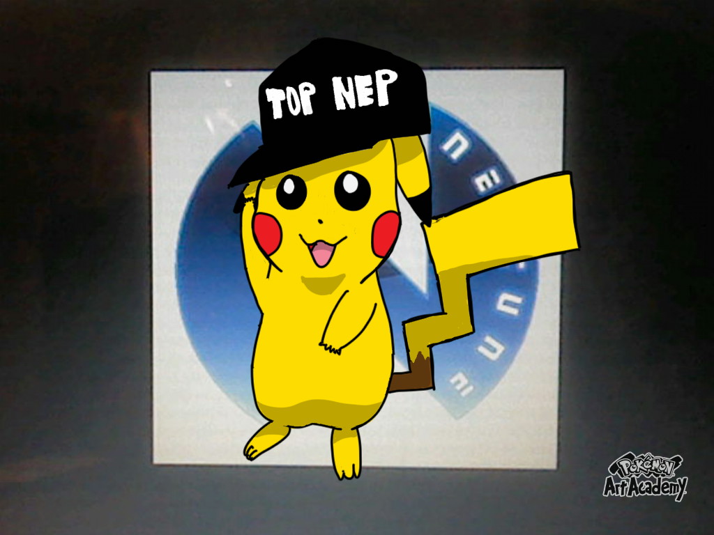 Pokemon Art Academy- Top Nep hat Pikachu