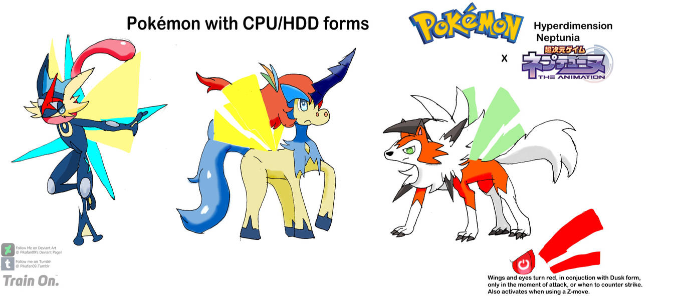 Pokemon creatures with CPU/HDD Form by Pikafan09 on DeviantArt