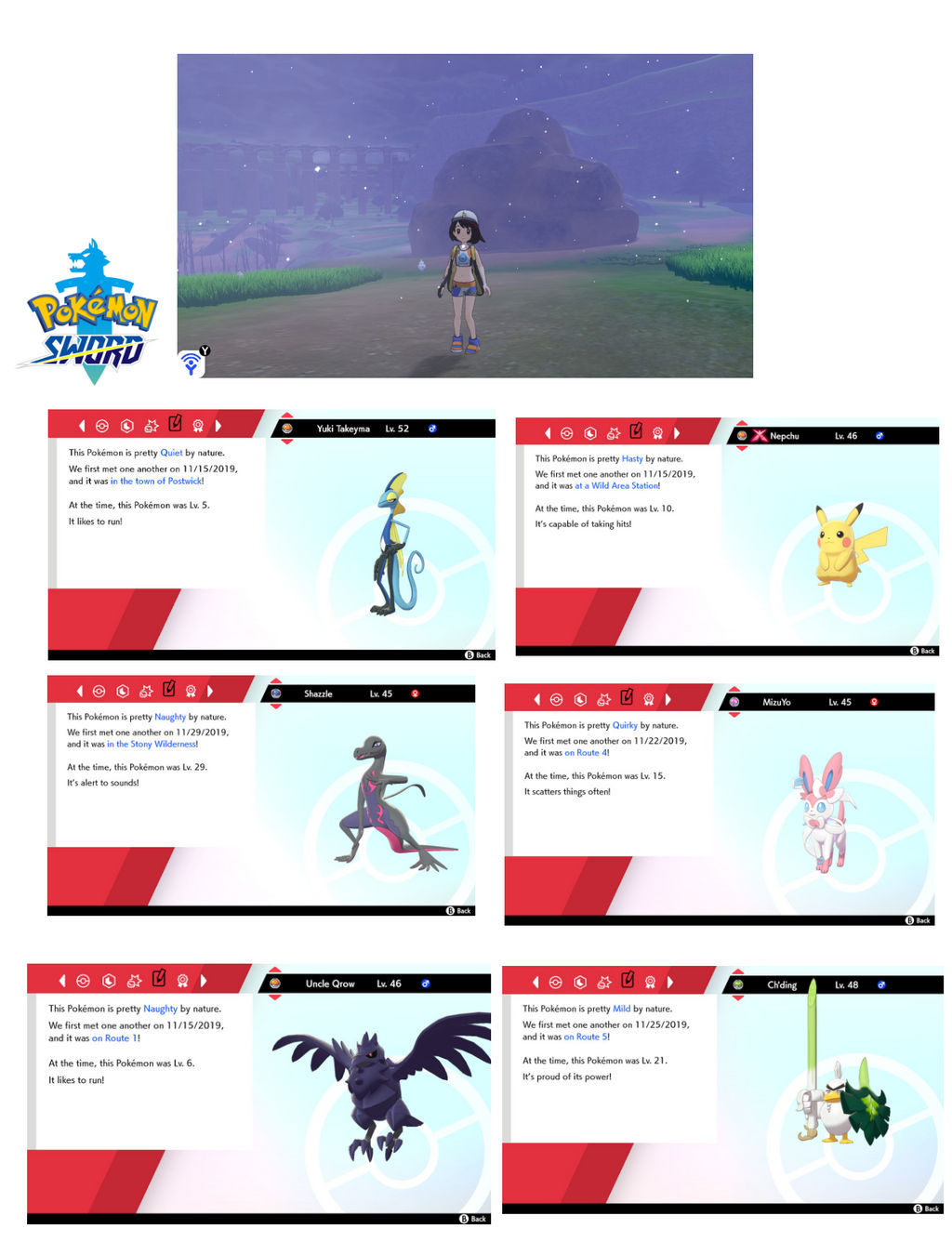 My Pokemon Sword Team by Pikafan09 on DeviantArt