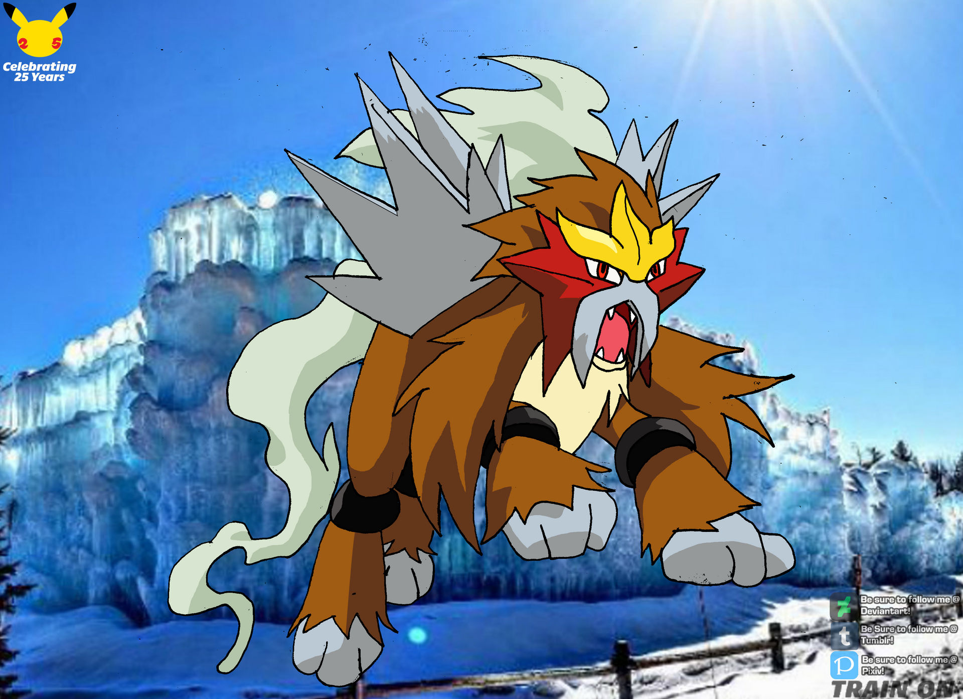 Entei by PikaNepGamer on DeviantArt
