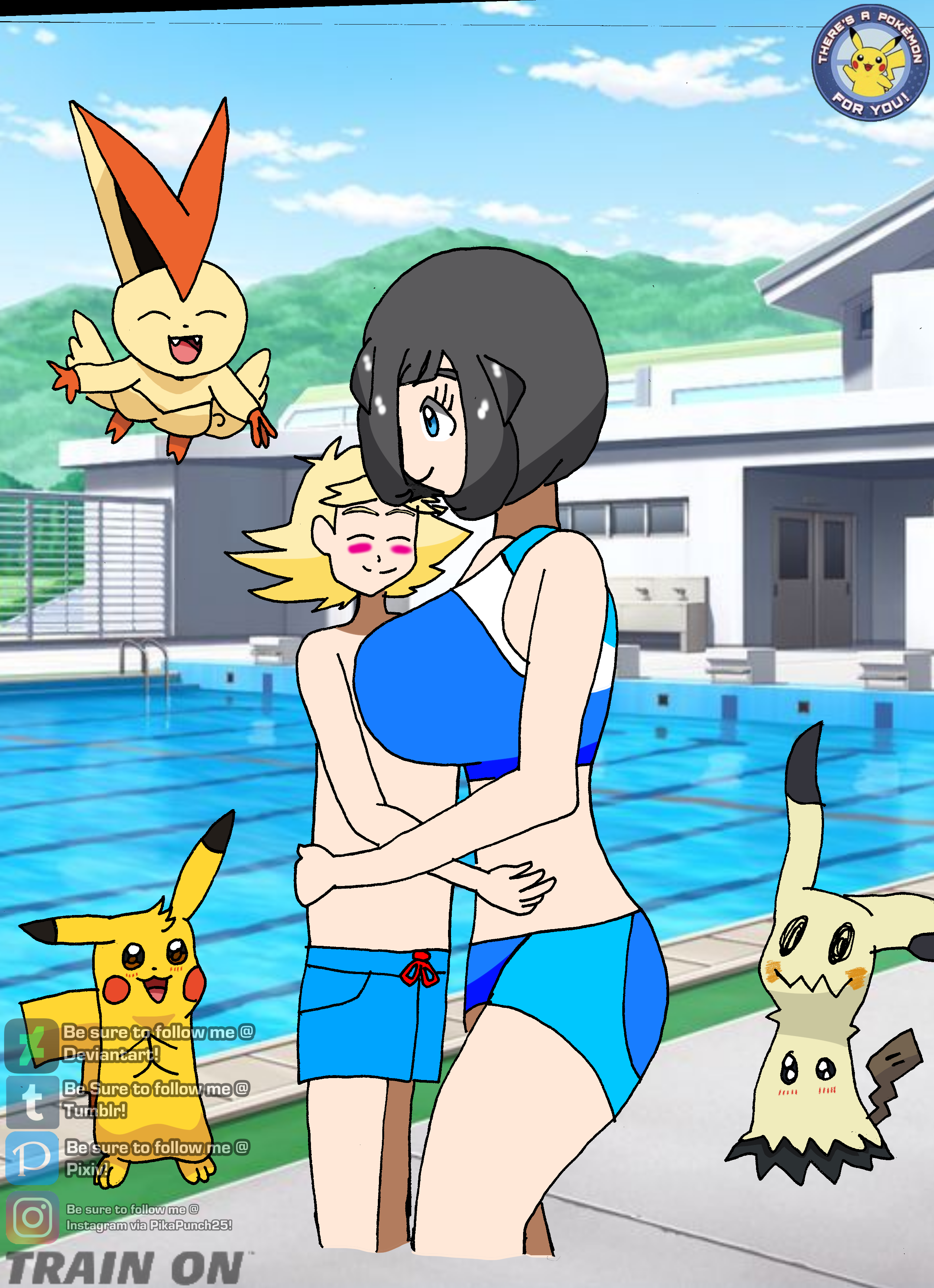 TropicalLemon- Hug at the Poolside