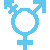 Transgender sign, blue