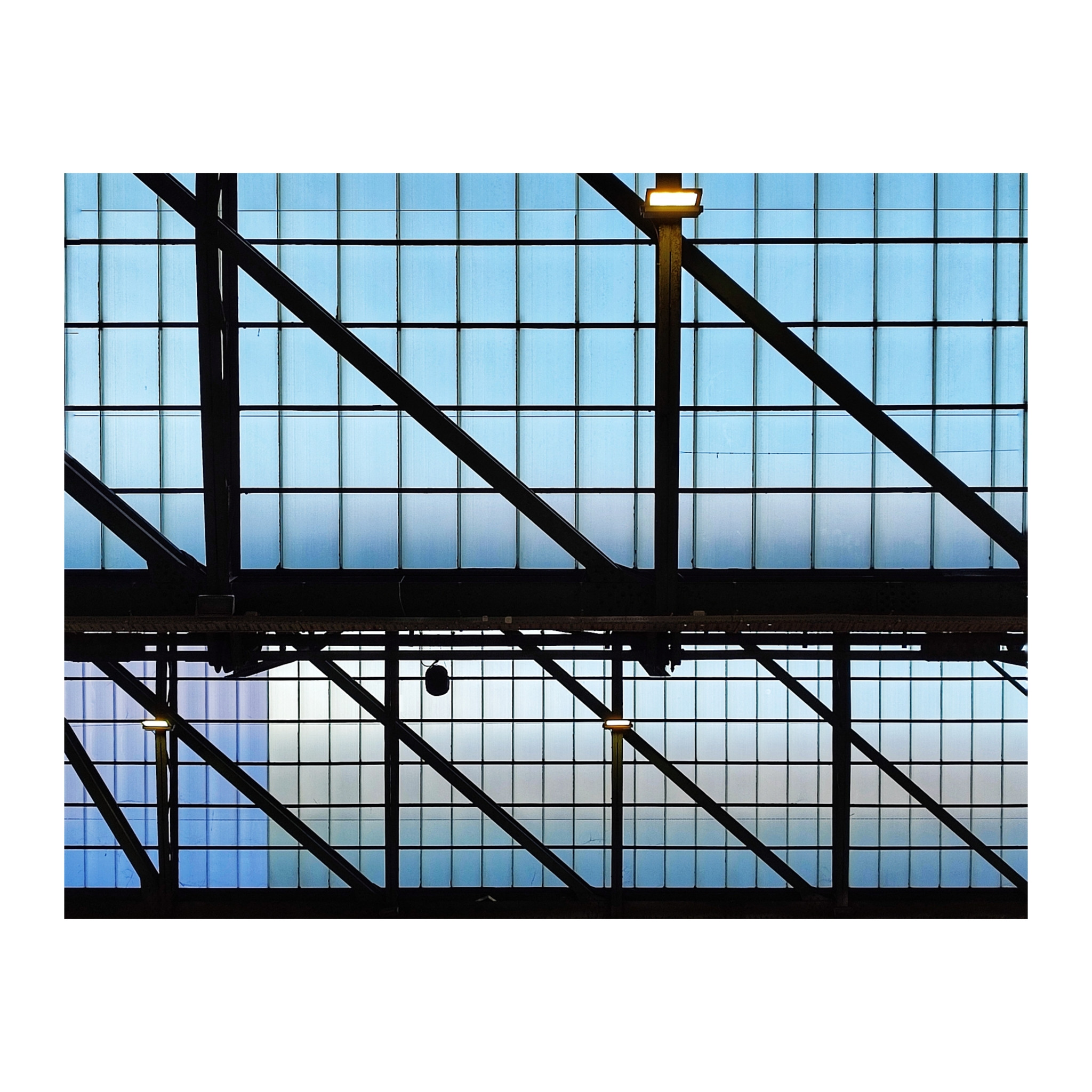 Steel Lines And Azure Lights