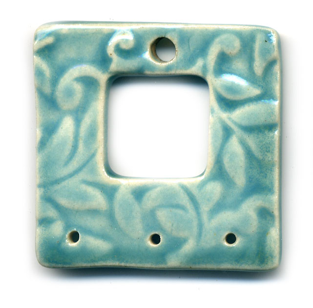 3 Hole Window Ceramic Pendant