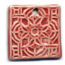 Coral Porcelain Pendant