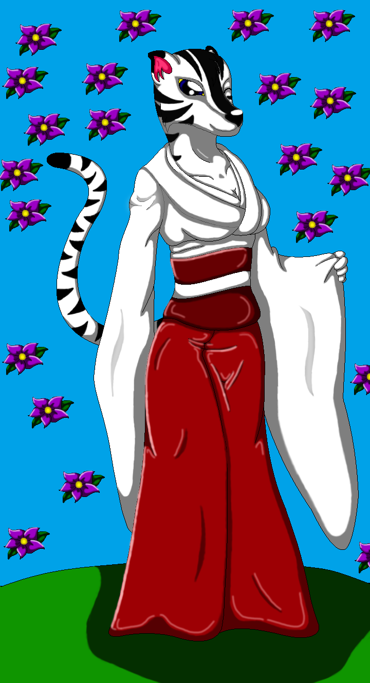 Bella Tigress in her Kimono