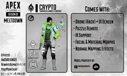 [MMD|Apex Legends] Crypto (Tae Joon Park) DL+