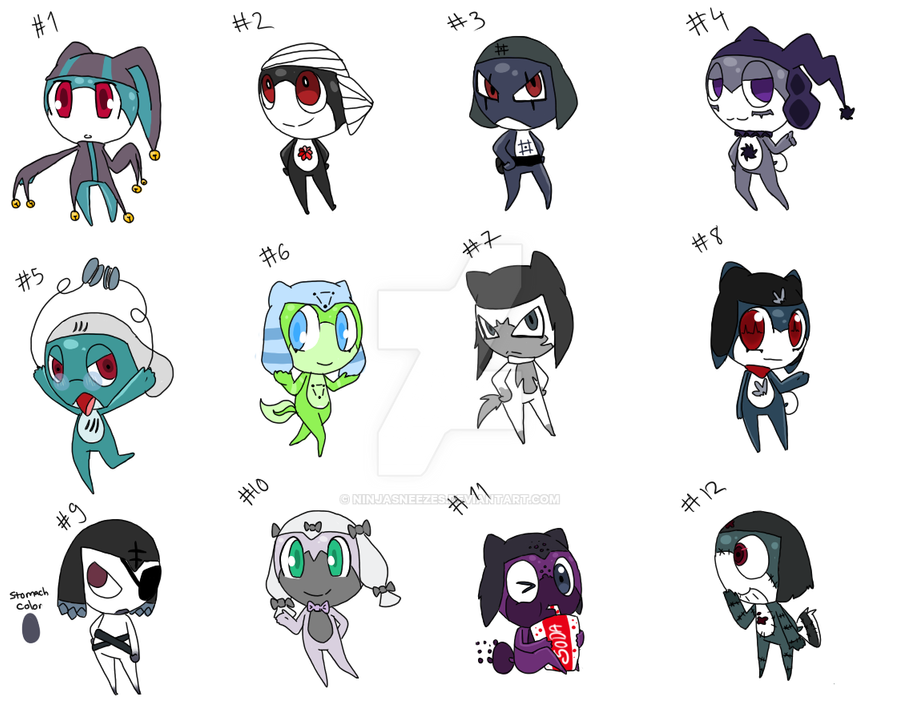 Orikero Adoption Batch 2 +closed+ by NinjaSneezes on DeviantArt