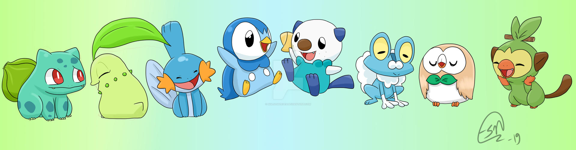 First Starters First starters by NinjaSneezes on DeviantArt