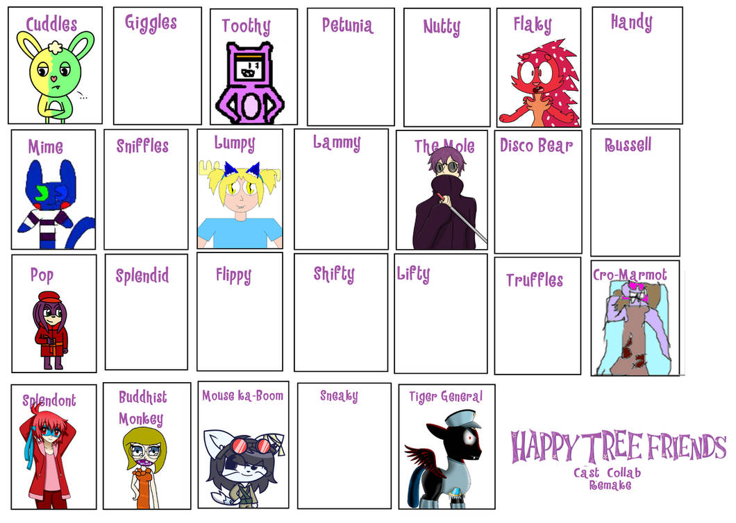 HTF Cast Collab - Yet Finished and Left Over One by NabilWolf17 on ...