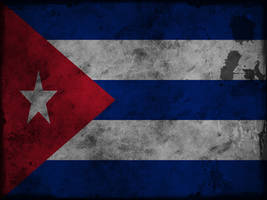 Bandera de Cuba grunge