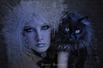 Icequeen and cat manipulation by sonjagatetodreamsart