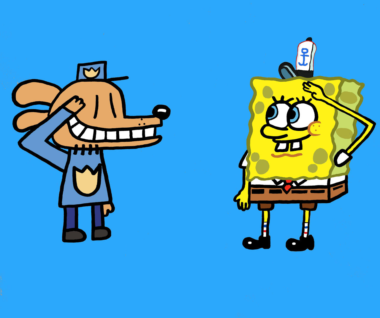 Sponge Doggo Dog Man Meets SpongeBob by Doggoman2000 on DeviantArt