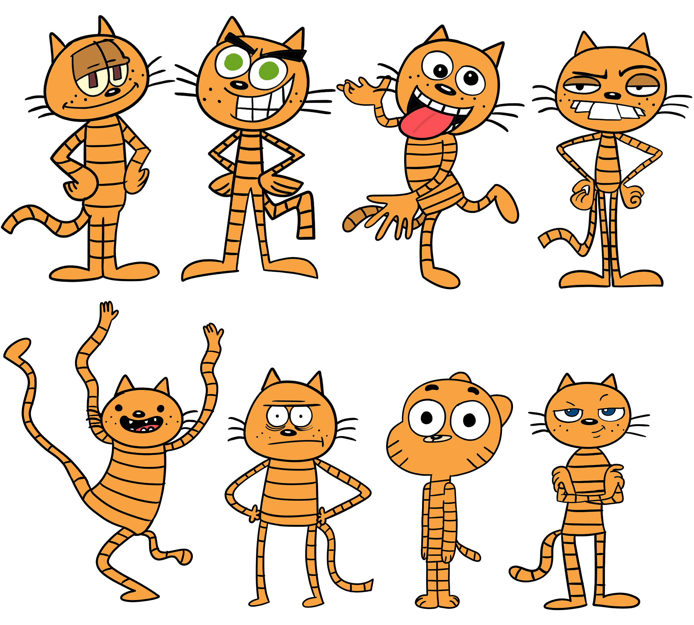 Petey The Cat in 8 Different Art Styles by DoggomanDraws on DeviantArt