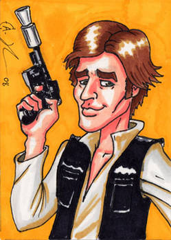 Han Solo Sketch Card