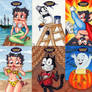 Cartoon Sketch Card set 3