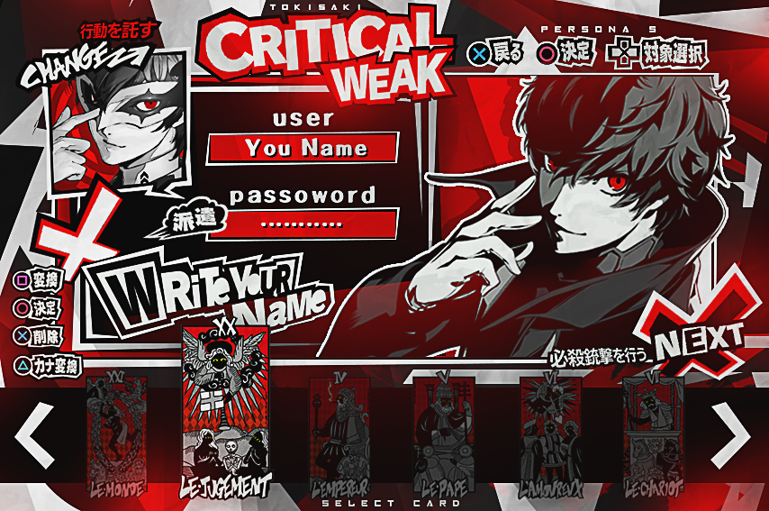 Persona 5 - Character Menu by TokisakiDesigner on DeviantArt