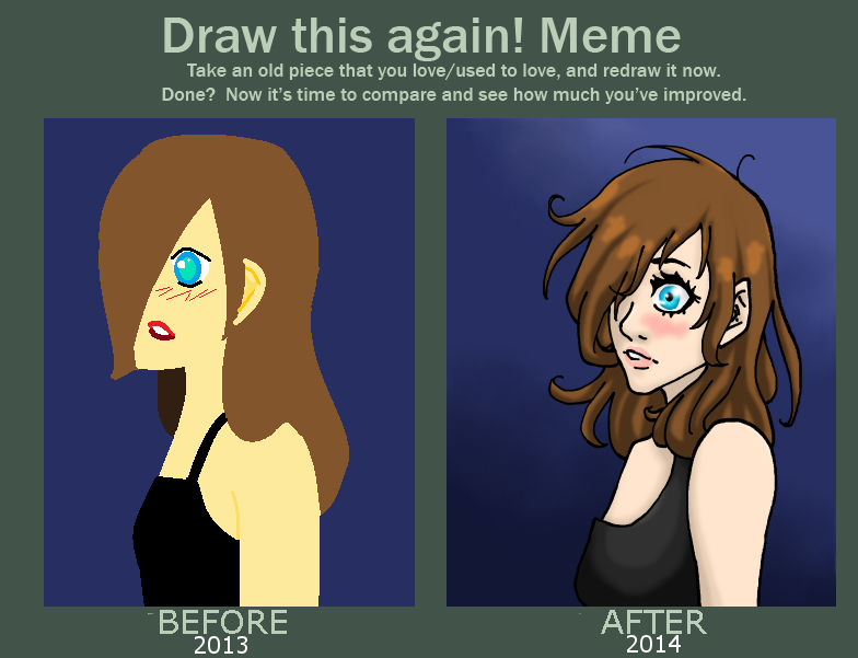 Before and after meme - The Hopeful Face by theanimeartist1 on DeviantArt
