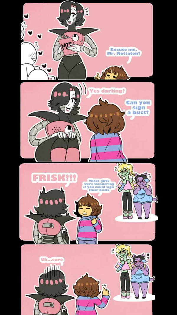 Can you sign a butt? Undertale comic