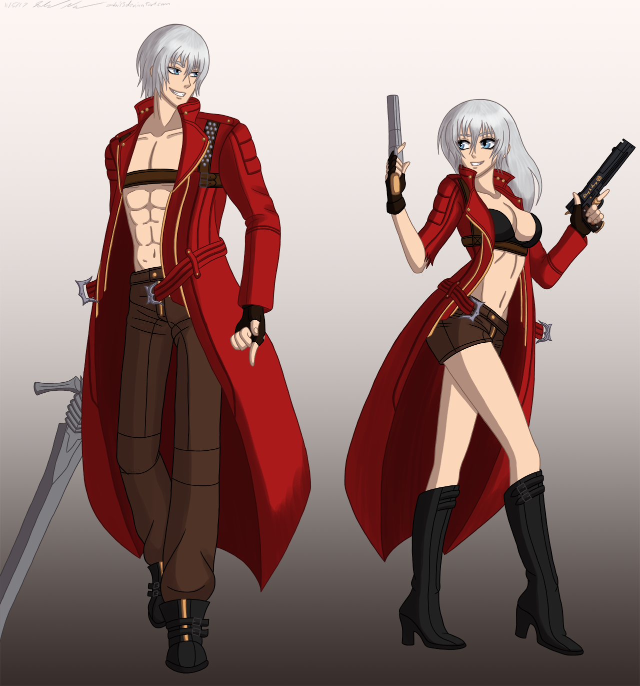 genderbent DMC 5 characters (because i wanted to unnerve my brother) :  r/DevilMayCry