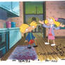 Arnold and Helga w drawing