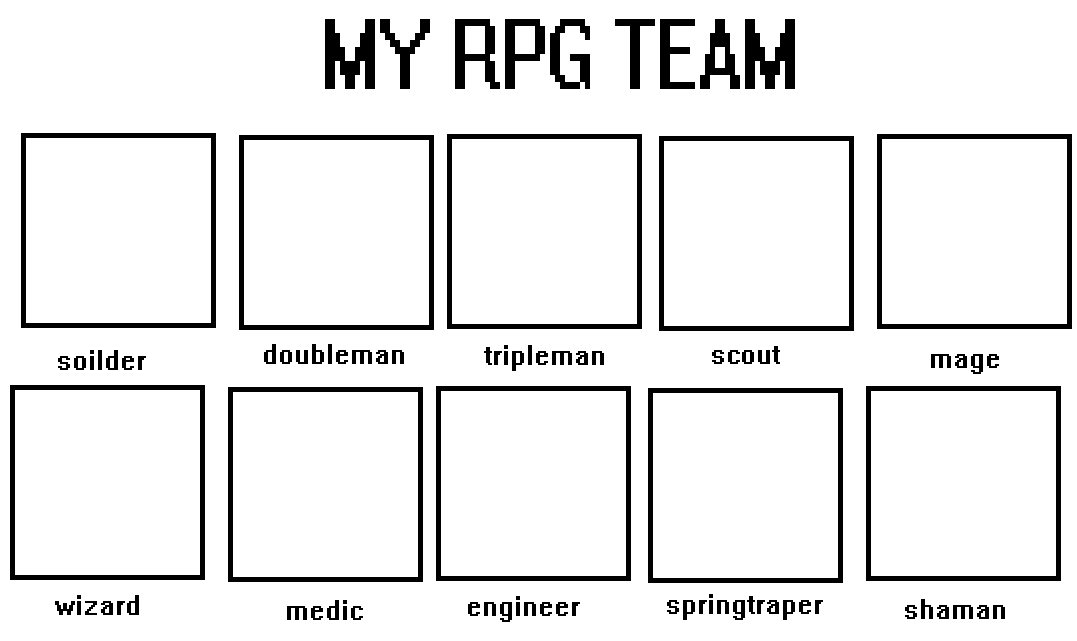 Rpg Team Template by darthvaderparodies on DeviantArt