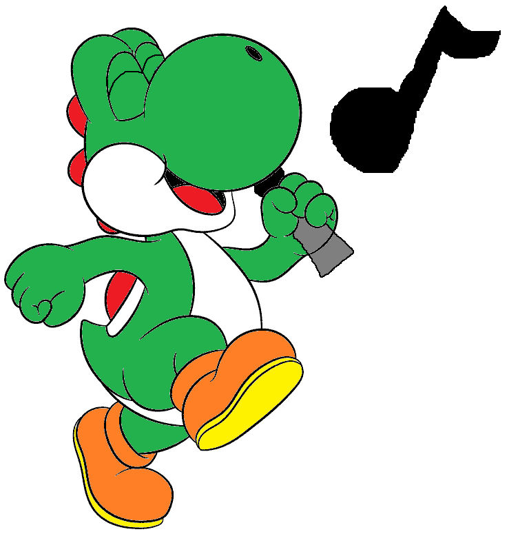 Yoshi Playing Instruments Yoshi's mic by darthvaderparodies on DeviantArt
